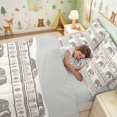 thumbnail image 4 of Erosebridal Elephant Full Size Bedding Sets for Boys Girls, Boho Stripes Full Size Bed in a Bag, Gray Reversible 7pcs, 4 of 6