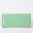 thumbnail image 5 of Kmbangi Women's Large Capacity Purse Hardware Rhombus Snap Button Wear Resistant Zipper Closure Long Wallet, 5 of 5