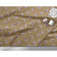 thumbnail image 2 of Soimoi polyester Crepe Fabric Dot & Waterlily Floral Print Sewing Fabric Yard 52 Inch Wide, 2 of 3