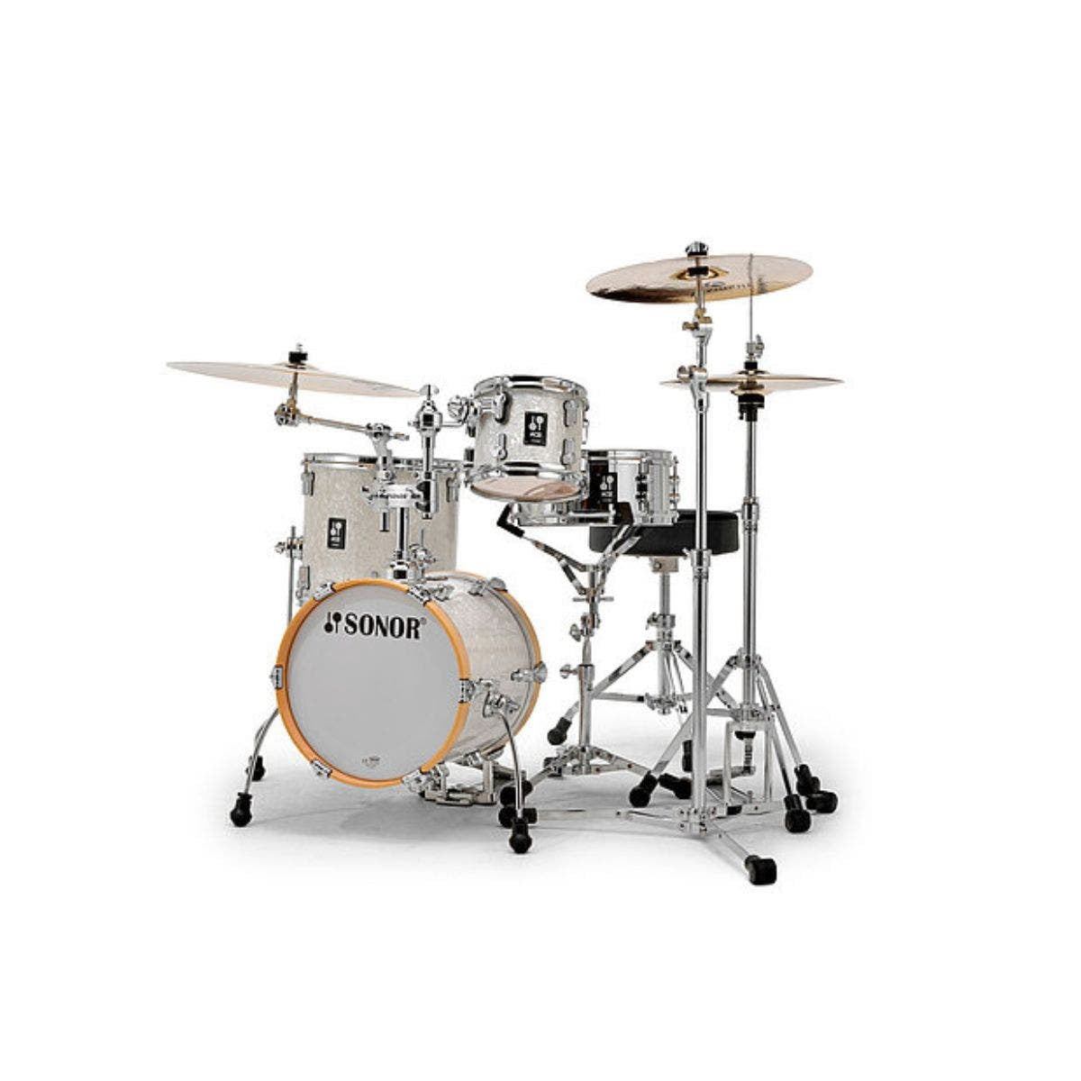 Sonor AQ2 Martini 4-Piece Maple Shell Pack w/ 14" Bass Drum - White Marine Pearl