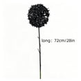 thumbnail image 3 of 2 Sticks Halloween Black Artificial Flowers,Gothic Silk Rose Bouquet with Long Stems,Fake Floral Arrangement for Home Table Vase Centerpiece Decor, 3 of 6