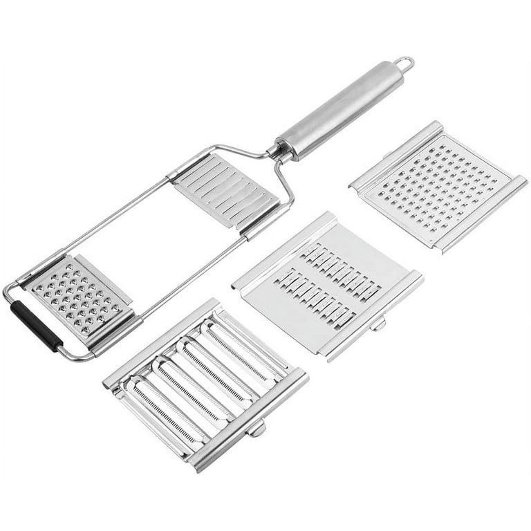 3 IN 1 STAINLESS STEEL 10” HANDHELD CHEESE GRATER | VEGETABLE GRATER