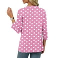 thumbnail image 6 of Viluyesy Women's 3/4 Sleeves T-Shirt V-Neck Shirt Tops Fashionable Loose Blouse Pink Size XL, 6 of 6
