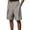 Light Gray, variant on Uwinwear Men's Baggy Wide Leg Casual Shorts Pleated Dress Business Elastic Waist Summer Lightweight Shorts with Pockets
