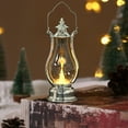 thumbnail image 5 of Tyidzon Christmas Small Lantern Decorative Indoor 6.3" LED Lighted Candle Lantern Battery Operated Desk Lamp for Tabletop Centerpiece Christmas Holiday Ornaments Gifts, 5 of 7