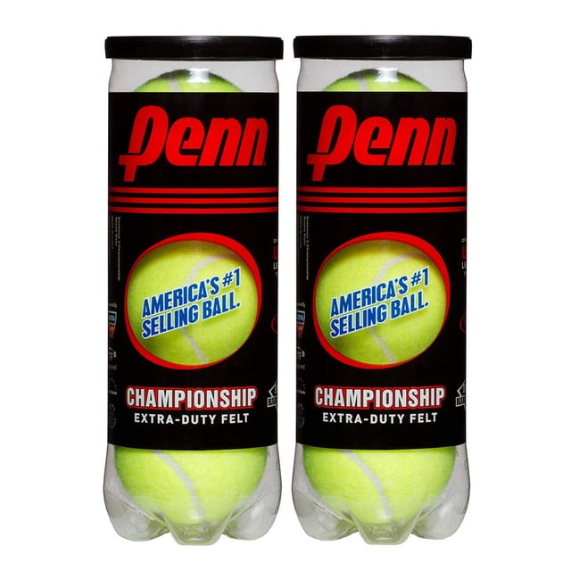 Pelotas de tenis Penn Championship Extra Duty, 6 pelotas, 2 latas