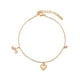 thumbnail image 1 of Pulsera Esclava Dama Dije Amor Corazon Swarovski Oro 18K Lam dorado Unitalla, 1 of 8