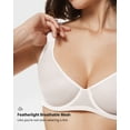 thumbnail image 2 of Women's Mesh Balconette Bra Sexy Demi Supportive Comfortable Seamless Underwire Unlined Sheer Bras, 2 of 6