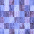 thumbnail image 1 of Ahgly Company Machine Washable Indoor Square Patchwork Blue Transitional Area Rugs, 7' Square, 1 of 4
