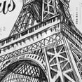 thumbnail image 4 of FREEAMG Paris Eiffel Tower Shower Curtain, Polyester Cloth Fabric Bathroom Decor Set with 12 Hooks Waterproof 72 x 72 Inch with Hook, 4 of 5