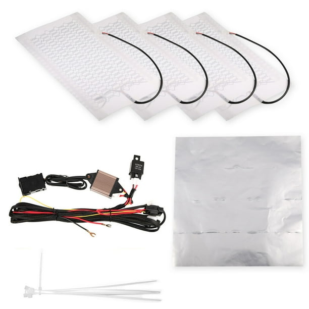 tredstone 4 Pieces 5 Gear Carbon Fiber Auto Seat Heater Detachable