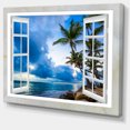 thumbnail image 2 of Window Open to Cloudy Blue Sky - Oversized Landscape Wall Art Print, 2 of 3