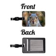 thumbnail image 4 of Gray Squirrel Face Faux Leather Travel Luggage Tag, 4 of 7