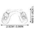 thumbnail image 4 of 1 juego de 5 pares de almohadillas nasales de silicona en forma de U para gafas, puentes nasales antideslizantes para gafas., 4 of 5
