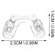 thumbnail image 5 of 1 Set 5 pares de silicona U Forma Gafas Almohadillas nasal Vidrios antideslizantes Puentes de la nariz, 5 of 7