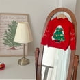thumbnail image 2 of Generic Girls Warm Tops Toddler Kids Baby Boys Girls Christmas Winter Striped Knit Sleeve Santa Hoodie T Shirt for 1 To 5 Years, 2 of 9