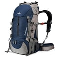 thumbnail image 2 of Loowoko 50L Hiking Backpack, Waterproof Camping Essentials Bag with Rain Cover, 45+5 Liter Lightweight Backpacking Back Pack, 2 of 4