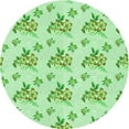 thumbnail image 1 of Ahgly Company Indoor Round Patterned Light Green Area Rugs, 3' Round, 1 of 6