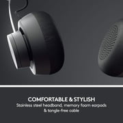Logitech Zone Wired Noise Cancelling USB-C Headset with USB-A Adapter, Graphite