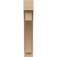 thumbnail image 2 of 6"W x 12"D x 36"H Thin Rivera Rough Cedar Woodgrain TimberThane Corbel, Primed Tan, 2 of 6