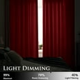 thumbnail image 5 of StangH Theater Velvet Curtains Red - Winter Season Decor Soft Thick Velvet Drapes Sunlight Dimming Privacy Protect Panels for Master Bedroom/Halloween, 52 x 84 inches, 2 Panels, 5 of 9