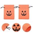 thumbnail image 3 of Shisuyan 25Set Halloween Party Bag Orange Linen Pumpkin Shape Storage for Friends, 3 of 8
