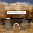 thumbnail image 3 of Gafas de seguridad con lentes transparentes antivaho/antisalpicaduras para la construcción, gafas de protección para los ojos de laboratorio, montura negra - Transparente, 3 of 5