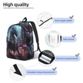 thumbnail image 3 of Xecao Urban Mechanical Dragon Canvas College Laptop Backpack, a durable rucksack designed for both men and women, ideal for travel, school, and daily use-Small, 3 of 5