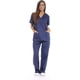 thumbnail image 1 of Conjuntos de uniforme médico para mujer Uniformes médicos de seis bolsillos (cuello en V con pantalón cargo), 1 of 5