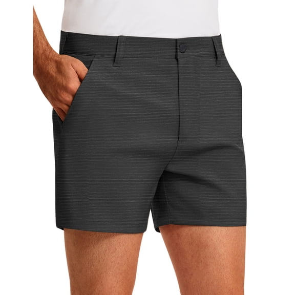 PULI Men’s Golf Shorts 5" Inseam Relaxed Fit Quick-Dry Lightweight Casual Travel Hybrid Shorts with Pockets