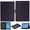 Purple, variant on Decase Solid Color Tablet Case for Samsung Galaxy Tab A9 2023, Shockproof PU Leather Flip Stand Cover Card Slot Case for Tab A9 8.7-inch SM-X110,Black