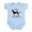 Sky Blue, variant on CafePress - I Let The Dogs Out Baby Light Bodysuit - Baby Light Bodysuit, Size Newborn - 24 Months