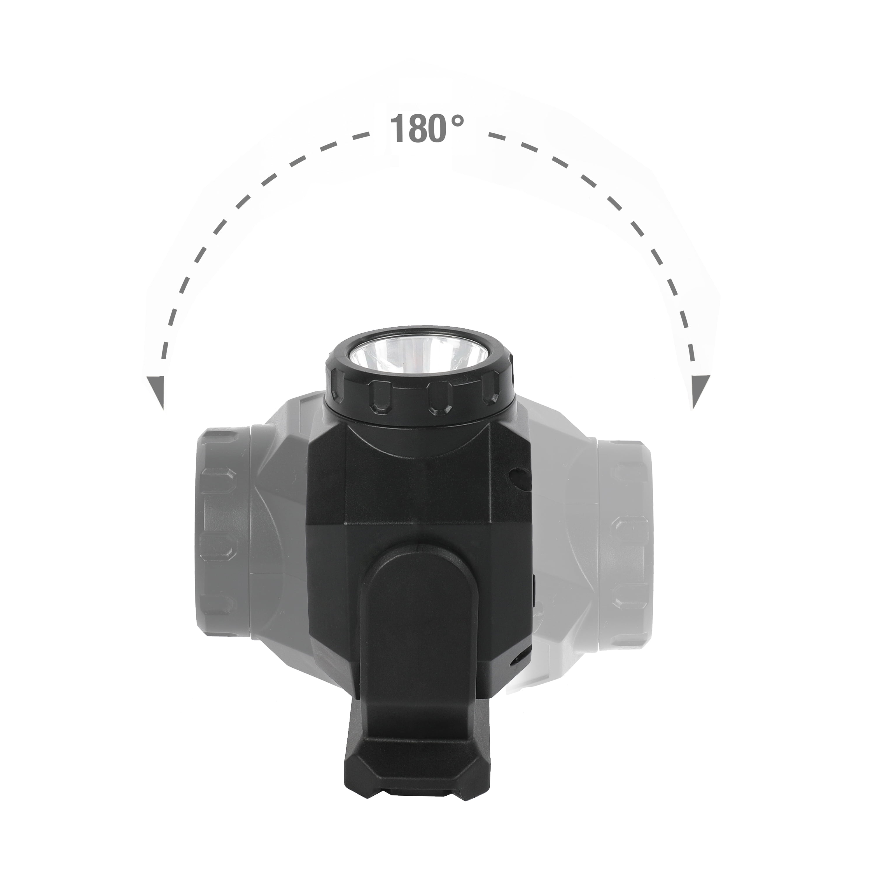 (2 pack) Hyper Tough 500 lm Rechargeable LED Compact Work Light, Black