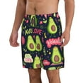 thumbnail image 2 of Disketp Men'S Swim Trunks Hawaiian Breathable Surf Beach Swimsuits Mesh Lining Beach Shorts With Pockets-Avocado Love, 2 of 9