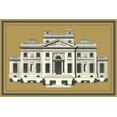thumbnail image 2 of Deneufforge 24x17 Black Ornate Wood Framed with Double Matting Museum Art Print Titled - Grand Facade I, 2 of 4