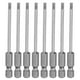 thumbnail image 1 of Uxcell 8pcs SL3 Puntas de Destornillador Ranurado 3mm Punta Ranurada Vástago Hexagonal de 1/4" Longitud de 75mm (3") Cabeza Plana Magnética Brocas de Acero S2 Destornillador Industrial, 1 of 7