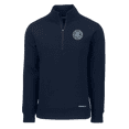 thumbnail image 2 of Men's-Cutter & Buck  Navy New York City FC Roam Eco Recycled Quarter-Zip Pullover Top, 2 of 3