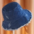 thumbnail image 3 of 56-58cm hat circumference men and women summer denim fisherman hat basin hat sunscreen hat sunshadetype:style3;, 3 of 5