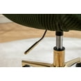 thumbnail image 5 of Mesh Fabric Home Office 360°Swivel Chair Adjustable Height With Gold Metal Base for Bedroom Office, 5 of 8