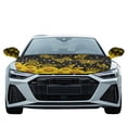 thumbnail image 2 of Yuyamidu Butterfly Car Front Hood Cover Protector Sunflower Hood Covers for Cars Sedans Elastic Vehicle Rear View Mirror Protector Yellow Auto Side View Mirror Cover, 3 PCS, 2 of 7
