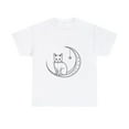 thumbnail image 2 of Crescent Moon and Kitty Graphic Shirt - Comfortable and Stylish Casual Wear, 2 of 6