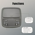 thumbnail image 3 of Overhead Consoles Map Reading Light Lamp, Fit For Kia Rondo 2006-2010, OE:928001D000, Overhead Consoles With Dome Light Assembly, Interior Cab Lights Storage Assembly-gray-With light, 3 of 6