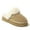 Sand, variant on Fireside by Dearfoams Women's Melton Genuine Shearling Platform Scuff Slipper