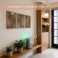 thumbnail image 3 of Large - Round Unframed Oak Wooden Wall Sculpture Set of 3 Home Decor Accent, 3 of 7