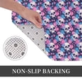 thumbnail image 6 of Sikiie Skull Flower Blue Print Flannel Anti-slip Floor Mat 16x24in, Thickened Dustproof Entrance Door Mat Floor Mat for Kitchen, Bathroom, Laundry Room, 6 of 7