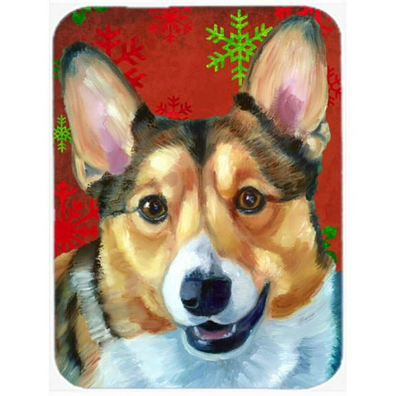Corgi Red Snowflakes Holiday Christmas Mouse Pad, Hot Pad & Trivet