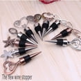 thumbnail image 3 of Bouanq Wine Bottle Stopper Wine Stainless Steel Love Design Heart Shape with Crystal Glass Wine and Beverage Bottle Stopper and Wine Preserver, 3 of 6