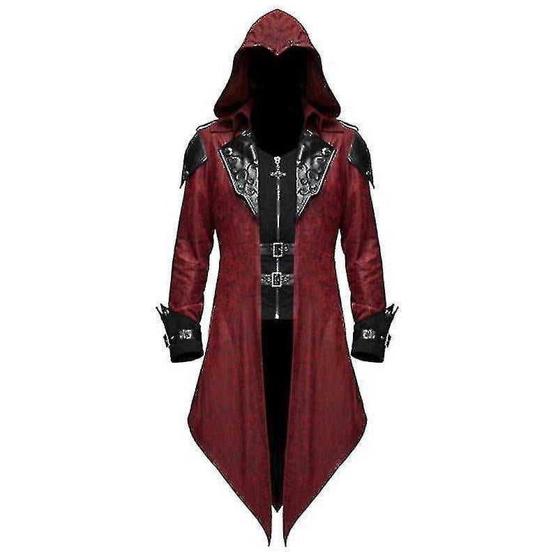 2023 New Medieval Assassin Game Assassins Creed Cosplay Costume Edward Streetwear Hooded Jacket Outwear Halloween Party Clothing Walmart