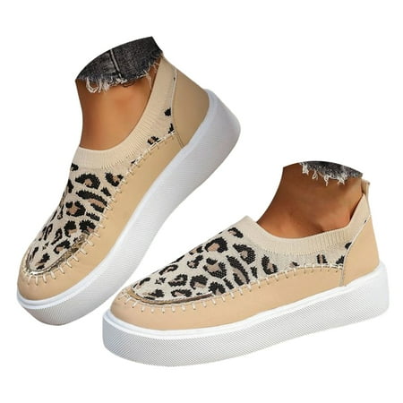Mepaouo Women Slip on Walking Shoes Fashion Woven Casual Loafers Foam Soft Sole Running Shoes