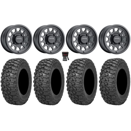 Method 414 15 Wheels Black +13mm 32 Trail Saw 2.0 Tires Polaris RZR XP 1000 / PRO XP / Ranger XP 900/1000